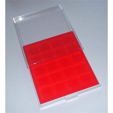 Prophila Médaillier Gris 20 Compartiments angulaires pour pièces jusquà 47 mm