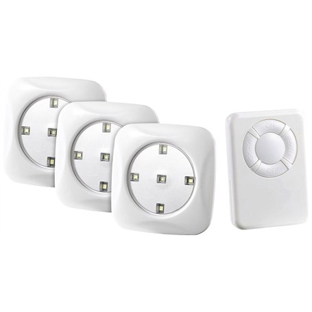 Lunartec Spots à LED ''FlexiLight'' avec télécommande-Lot de 3