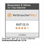 Rosenstein & Söhne Théière-bouilloire 1,5 L avec passe-thé en acier inoxydable