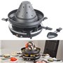 Chapeau tatare électrique 1500 2 en 1 avec appareil à raclette pour 6 personnes [Rosenstein & Söhne]
