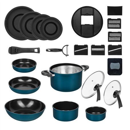 Batterie de cuisine Kelton 3 en 1 avec poêles