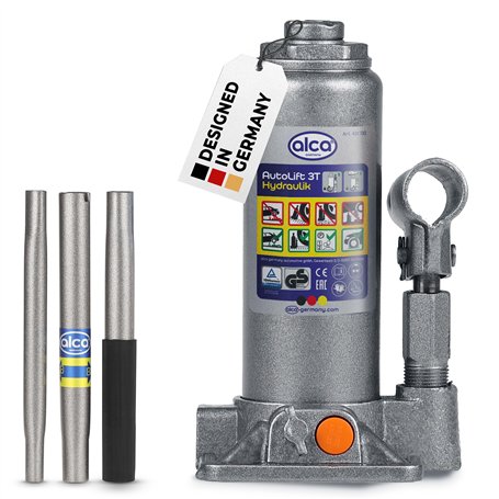 alca® cric hydraulique 3t cric à Piston pour SUV/Voiture Hauteur de Levage 19