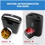 GENIE 440 destructeurs de documents | Coupe de particules 4 x 38 mm | Niveau de sécurité P-4 | Silencieux 72 dB | Déchiqueteur c