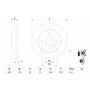 Bosch BD781 Disques de frein - certification ECE-R90-1 jeu de 2 disques