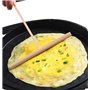 Teemando® Crêpes Lot de 2 pièces pour crêpes et distributeur en bois de hêtre 30 cm pour crêpes, crêpes, jambon palais