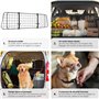 TecTake® Grille de Protection Universelle pour Chien Barrière Animaux Barriere de securite pour Transport Chien Voiture Accessoi