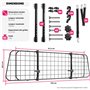 TecTake® Grille de Protection Universelle pour Chien Barrière Animaux Barriere de securite pour Transport Chien Voiture Accessoi