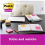 Post-it Z-Notes Autocollantes Super Sticky, Pack Promo de 8 Blocs + 4 GRATUITS, 90 Feuilles par Bloc, 76 mm x 76 mm - Feuillets