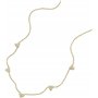 Fossil Collier Station en Acier Inoxydable Ton Or Sutton Trio Glitz pour Femmes, Jf04115710
