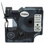 vhbw Ruban remplacement pour Dymo 45022, D1 pour imprimante d'étiquettes 12mm Noir sur Argent