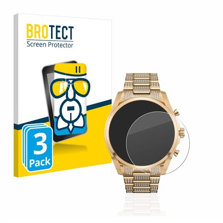 brotect Protection Écran Verre pour Michael Kors Access Gen 6 Bradshaw (3 Pièces) Film Protecteur Vitre 9H [Anti-Rayures