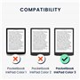 kwmobile Étui Compatible avec Pocketbook InkPad 4 / Color 3 / Color 2 Coque - Étui à Rabat magnétique Tablette eReader Similicui