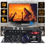 Mini amplificateur de puissance audio 400W + 400W, amplificateur de haut-parleur récepteur Bluetooth 5.0 2.0 CH avec alimentatio
