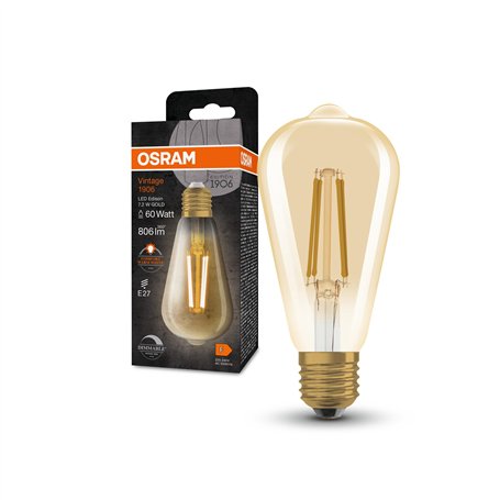 OSRAM Vintage 1906® Classic Edison FIL 60 LED lamp