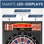 Jeu de fléchettes électronique Dartona JX2000 Tournoi Pro – Cible de Tournoi avec 41 Jeux et Plus de 200 Variantes possibles.