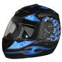 protectWEAR - Casque de Moto-Bleu-Noir H-510-BL - M