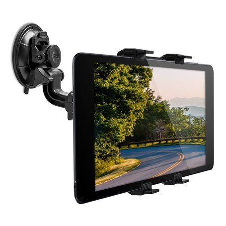 kwmobile Support Tablette Voiture - Support Universel pour Pare-Brise avec Fixation par Ventouse et Rotation 180° - 11-20