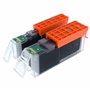 2 x 6 Cartouches d'encre compatibles XL avec puce pour CANON Pixma IP8750 MG6350 MG7150 MG7550 contenant 2 x Canon PGI550BK XL /