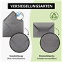 FarbenFroh - Lot de 25 enveloppes - Gris graphite / gris foncé - Format C5 - 22,0 x 15,4 cm - Fermeture humide sans fenêtre - No