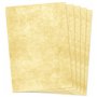 Clever Pool Lot de 25 feuilles de papier à lettre vintage marbré 120 g/m²