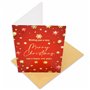 Lot de 24 cartes de Noël dorées – Carte épaisse avec finition dorée spéciale avec enveloppes kraft recyclées