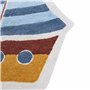 Tapis Enfant avec Motif de Bateau 105 x 120 cm en Coton Multicolore Speti