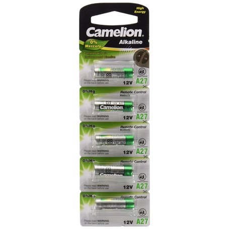 Camelion 11000527 Plus Alkaline Batterien LR27A/ 12 V/ 5er Pack