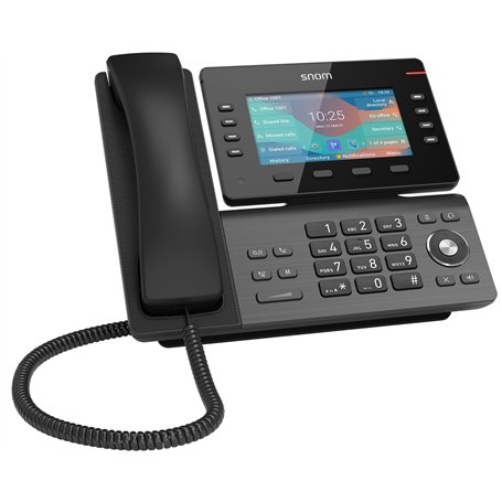 Snom D862 TéLéPhone Fixe Filaire - ÉCran Couleur IPS 5 Inclinable