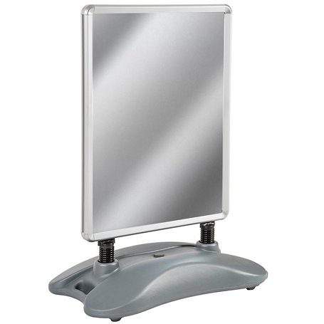tectake® Stop trottoir exterieur Panneau affichage - Porte affiche Format A1 Double face Films de protection - Panneau publicita