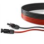 enjoy solar Câble de connexion professionnel de 6 mm² pour module solaire vers régulateur de charge solaire