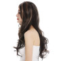 WIG ME UP - TYS-1182-1B/30/22 perruque dames très longue ondulée raie centrale noir avec mèches highlights brun cuivré blond