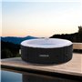 Arebos Spa Gonflable | pour l'intérieur et l'extérieur | 6 Personnes | ⌀ 208 cm | Rond | 130 Jets de Massage | 1000 litres | ave