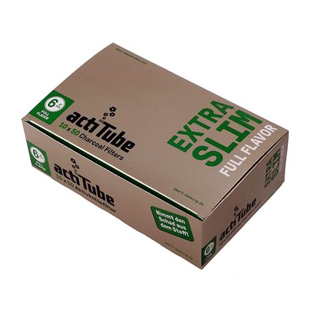 actiTube Lot de 50 filtres à charbon actif extra fins de 6 mm de diamètre