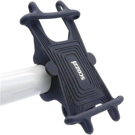 scozzi Support Téléphone Velo Moto Silicone Guidon VTT Smartphone Universel p.e. Compatible avec Samsung S24 S23 S22 S21 S20 A55
