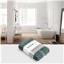 herzbach home - Tapis de Bain 100% Coton | 50 x 80 cm Lot de 2 | Tapis de Douche | Absorbant | Vert