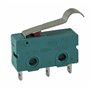 Lot de 2 micro-boutons 3 broches 250 V 5 A 2 positions ON/ON Interrupteur de fin de course avec bras de levier semi-circulaire I