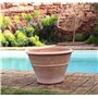 Palatina Werkstatt Pot de fleurs en terre cuite résistant à l'hiver - 40 cm - En céramique - Pour jardin, terrasse, balcon, buxu