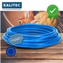 Kalitec Câble H07V-K 2,5 mm² Bleu - 10 m - Flexible en PVC - Toron - Câblage à Fils Fins - Monofilaire