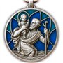 ELBKAISER Porte-clés de voiture Saint Christophe - Pendentif de voiture Saint Christophe pour automobilistes - Saint Christophe
