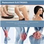TERAPIO 4x Electrodes de remplacement. Compatible avec l'appareil TERAPIO-SMART-CIRCULATION. Pads de remplacement réutilisables 