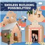 GIGI Bloks Cabane Enfant Interieure | Kit de Construction pour Cabane Carton avec 203 Bloc de Construction Enfant Empilables & E