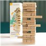 Igroteco® Tour d’Équilibre en Bois – 54 Pièces – Jeu d’Adresse Classique pour Enfants et Famille – Bois Naturel des Carpates – J