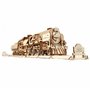 UGEARS V-Express Train à Vapeur avec Tender - Puzzle Cadeau Fête des Pères pour Adultes Kits de Modèles de Puzzle en Bois 3D pou
