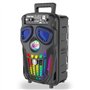 Idance Bluetooth PartyBox Funky Skull FS400 - Enceinte Party Bluetooth Portable avec Effets Lumineux