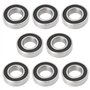 OTOTEC 8 Lot Roulements à Billes Doubles Scellés 6003-2RS 35 X 17 X 10 Mm Adaptés à Divers équipements Industriels Micro-moteurs