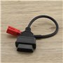 YINETTECH Câble Adaptateur 6 Mailles vers OBDII 16 Aiguilles de Rechange Compatible avec Yamaha OBD2 6 Broches 31 cm