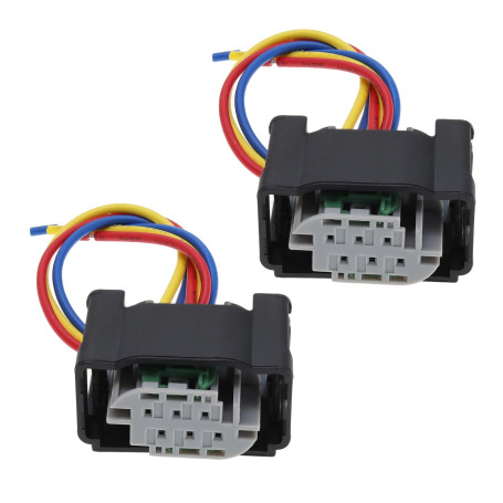 YINETTECH 2pcs Châssis de Voiture Capteur de Hauteur Faisceau de Câbles Prise Queue de Cochon 3 Fils pour L320 L322 2005-2009 YM