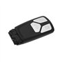 YINETTECH Coque de Clé Intelligente à Distance à 3 Boutons Compatible avec Audi TT A4 A5 Q7 SQ7 RS TTS Coque de Clé à Distance a