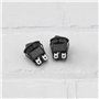 YINETTECH 8pcs Interrupteur à Bascule 4 Broches 2 Positions Interrupteur Marche/Arrêt Bouton à Bascule Rond AC 10A 125V/6A 250V