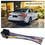 YINETTECH Lot de 2 Connecteurs Pré-câblés ISO Femelle 16 cm Prise Femelle ISO Faisceau de Câblage Compatible avec Volkswagen Com